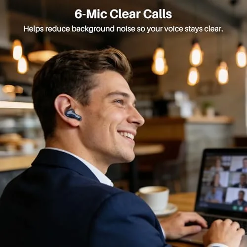 Another view of the TOZO Hybrid Active Noise Cancelling in Ear Wireless Earbuds, 68H