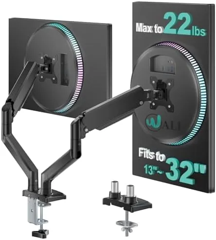 Overview of the WALI Dual Monitor Stand for 13-32 inch Computer Screens, Dual