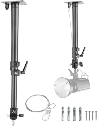 Photography Studio Ceiling Camera Mount 360° Rotation Wall Ceiling Light Mount Boom Arm Up Review: Tested and Rated