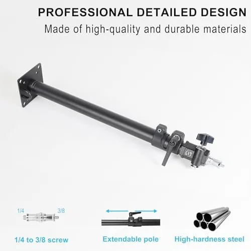The Photography Studio Ceiling Camera Mount 360° Rotation Wall Ceiling Light in real use