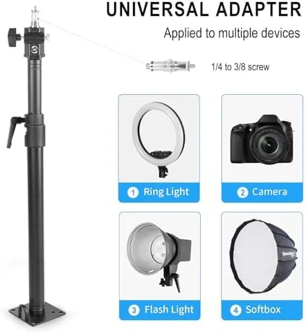 The Photography Studio Ceiling Camera Mount 360° Rotation Wall Ceiling Light compared in context