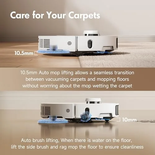 Another view of the MOVA P10 Pro Ultra Robot Vacuum and Mop, 140°F Water
