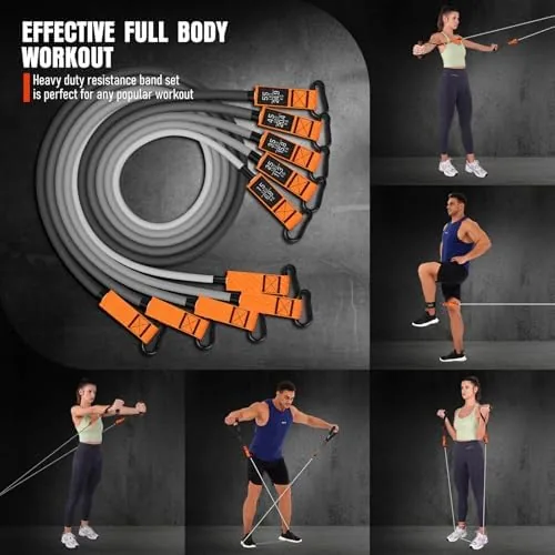 The Resistance Bands with Handles, 175lb Exercise Bands for Working Out in real use