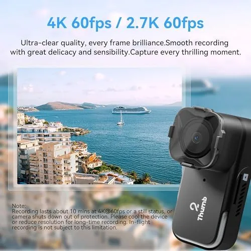 The RunCam Thumb 2 FPV Mini Action Camera 4K60FPS 27g Remote-Control in real use