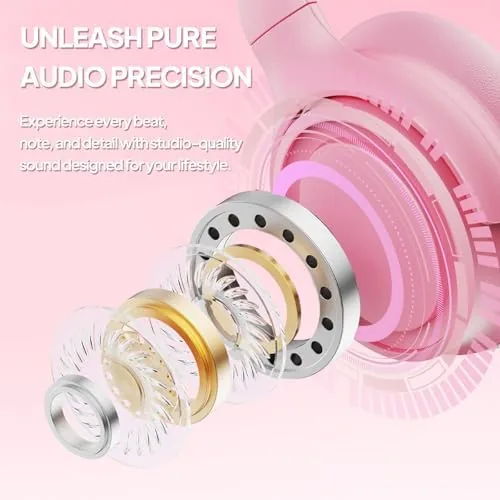 Close look at the ADOOPE Wired Over-Ear Headphones with USB C Connector, Hi-Fi Stereo build quality