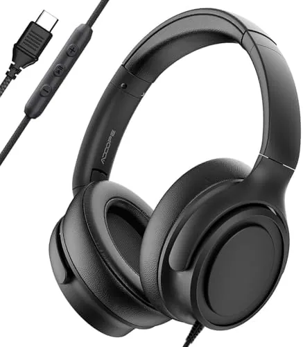 ADOOPE Wired Over-Ear Headphones with USB C Connector, Hi-Fi Stereo Sound, Noise-Isolating Ear Cups Review: Tested and Rated