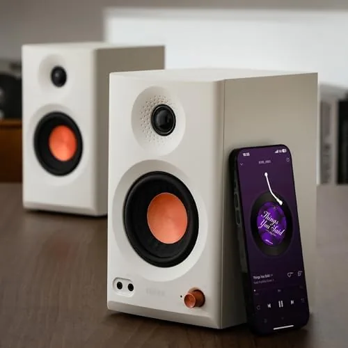 Another view of the Edifier MR3 Powered Studio Monitor Speakers, Hi-Res Audio Certified Bluetooth