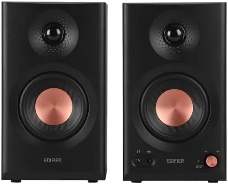 Close look at the Edifier MR3 Powered Studio Monitor Speakers, Hi-Res Audio Certified Bluetooth build quality
