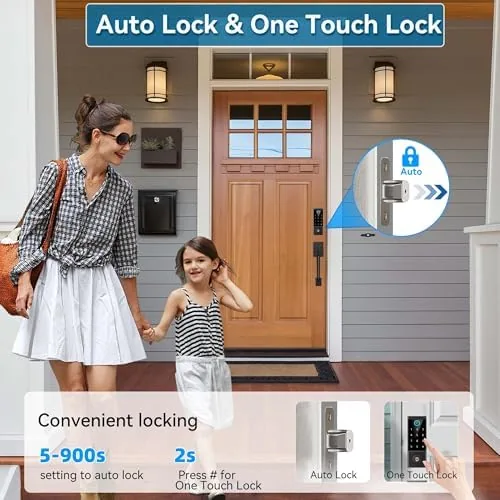 The BEBASIA Smart Door Lock with Front Door Handle Set, Heavy compared in context