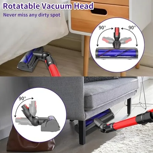 Hair wrapped around the brush roller being removed with the quick release mechanism