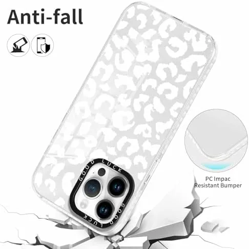 Another view of the 2 Pack Cute Clear Cheetah Phone Case for iPhone 11