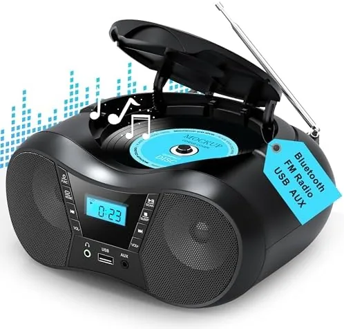 Greadio Portable Boombox CD Players for Home with Bluetooth, Stereo Sound | FM Radio Review: Tested and Rated