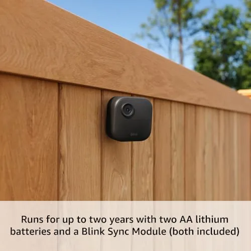 Blink app on a phone showing a live view from the camera