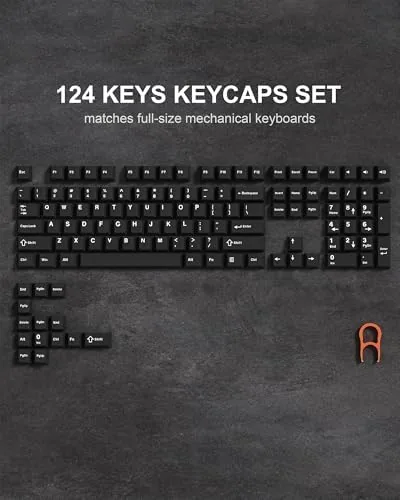 Close look at the Womier Double Shot PBT Keycaps Set 138 Keys Cherry Profile build quality
