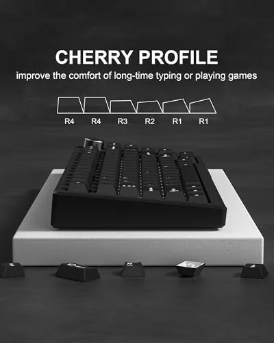 The Womier Double Shot PBT Keycaps Set 138 Keys Cherry Profile compared in context