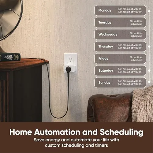 The Wyze Smart Plug 2.4GHz Wi-Fi Outlet, Certified for Humans, 2-Pack in real use
