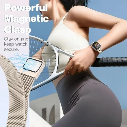 The band on a wrist during a workout showing the watch held securely