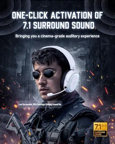 A close view of the ear cup controls including the volume wheel and the flip up microphone