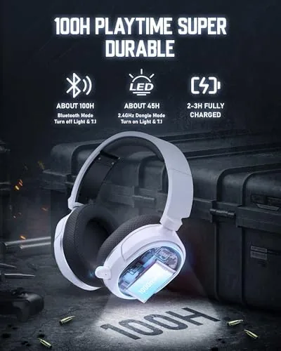 A gamer wearing the headset during an online match with the mic flipped down