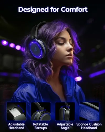 Close up of the USB dongle and charging cable included with the headset