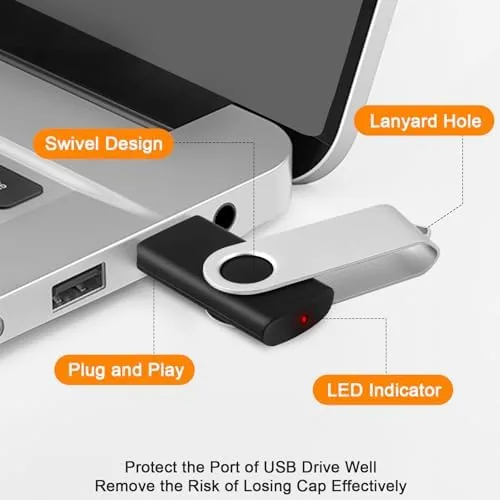 The 8GB Flash Drive 10 Pack Bulk USB Flash Drives, USB2.0 in real use