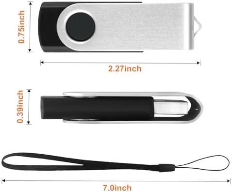 The 8GB Flash Drive 10 Pack Bulk USB Flash Drives, USB2.0 compared in context