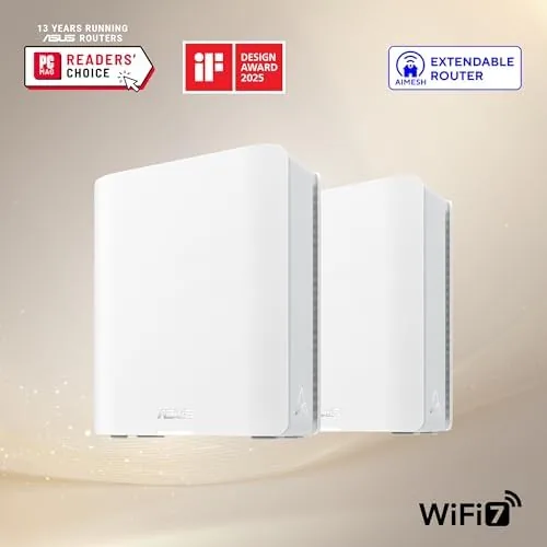Close look at the ASUS ZenWiFi BT6 WiFi 7 Mesh Router - Tri-Band, 5.8k build quality