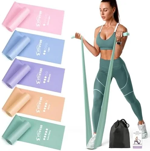 Stretch Bands for Exercise, 5 Levels Resistance Bands for Working Out, Exercise Bands for Review: Tested and Rated