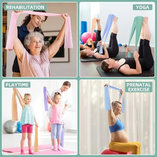 Testing the Stretch Bands for Exercise, 5 Levels Resistance Bands for Working over two weeks