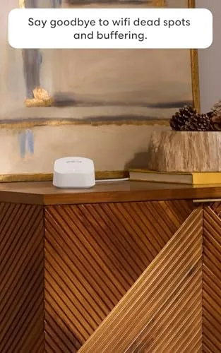 The eero app on a phone showing a healthy network status screen
