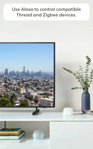 Unboxing the eero 6+ showing the node, power supply, and ethernet cable