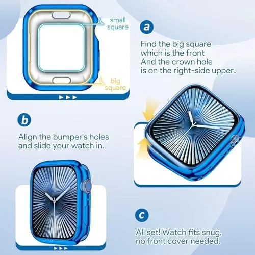 Close look at the JR.DM 40mm Soft Flexible TPU Case Compatible for Apple Watch build quality