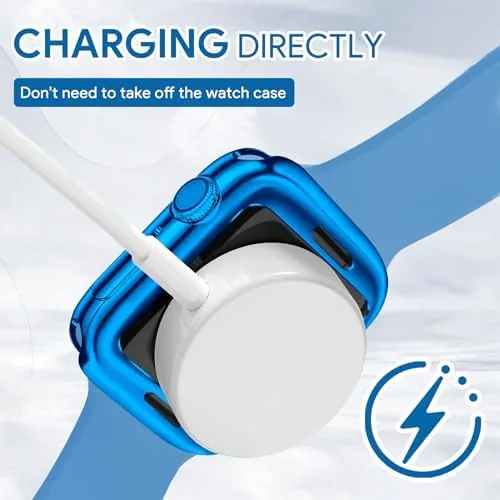 The JR.DM 40mm Soft Flexible TPU Case Compatible for Apple Watch in real use
