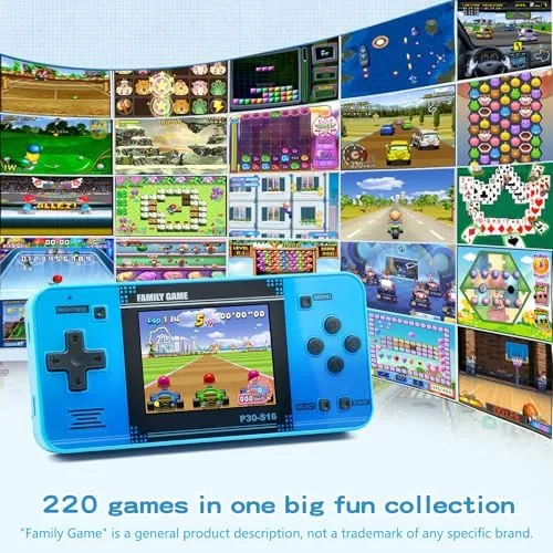Close up of the D-pad and buttons on the blue handheld showing the matte finish