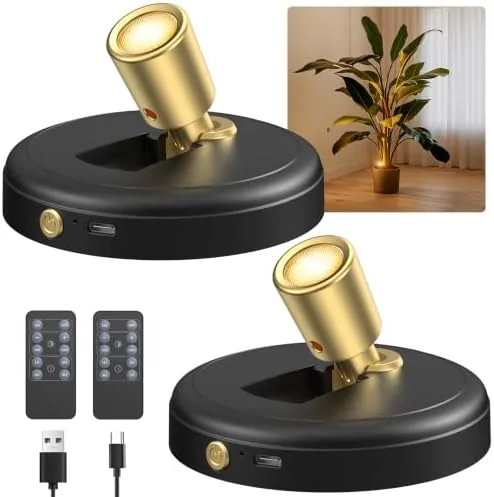 Rechargeable Battery LED Spotlight Indoor: Wireless Mini Art Accent Spot Lights with Timer Remote Review: Tested and Rated
