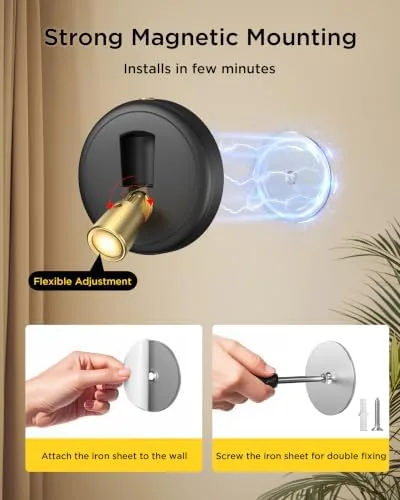 The Rechargeable Battery LED Spotlight Indoor: Wireless Mini Art Accent Spot in real use