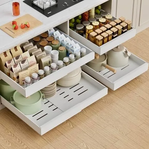 PAKETA Expandable Pull Out Cabinet Organizer Review: Deep Drawer Access, Tested