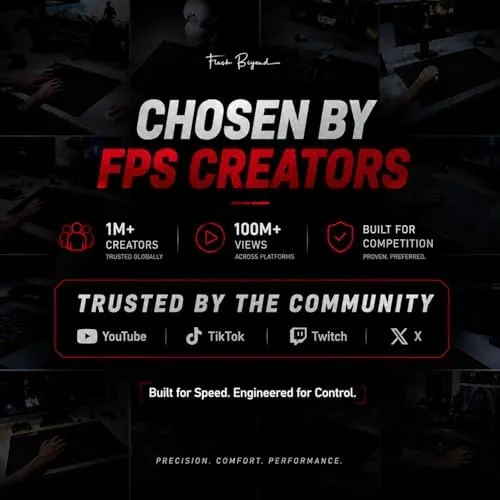 Close look at the Flash Beyond Glass Gaming Mouse Pad, 400 x 300 mm build quality