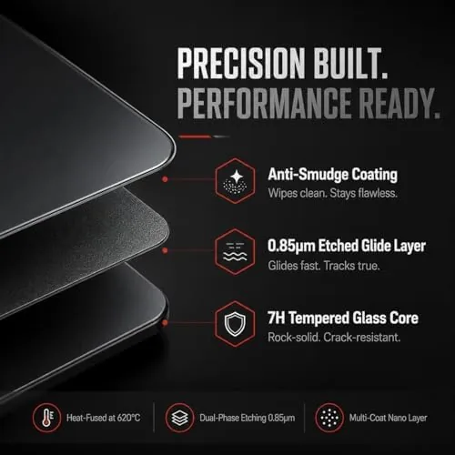 The Flash Beyond Glass Gaming Mouse Pad, 400 x 300 mm in real use