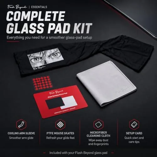 Testing the Flash Beyond Glass Gaming Mouse Pad, 400 x 300 mm over two weeks