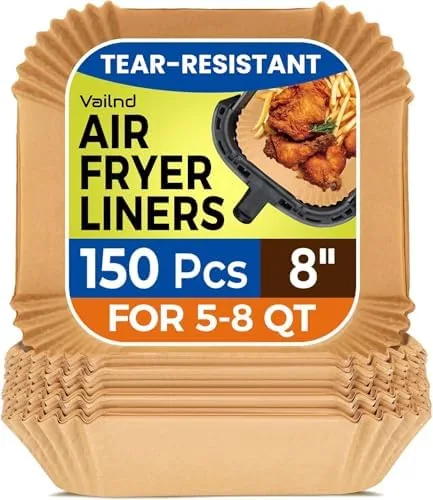 150 Pcs 8" Square Air Fryer Liners Disposable, Square AirFryers Paper | Unbleached Parchment Review: Tested and Rated