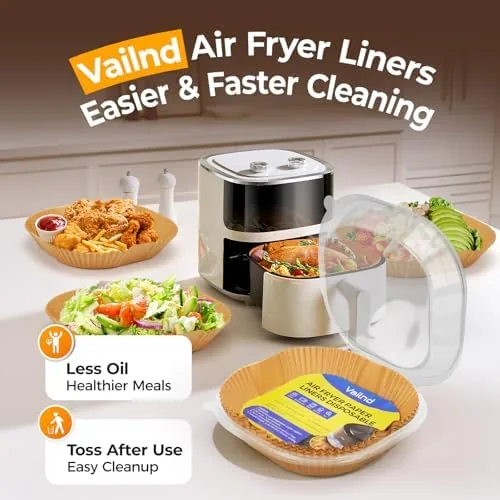 Testing the 150 Pcs 8" Square Air Fryer Liners Disposable, Square AirFryers over two weeks