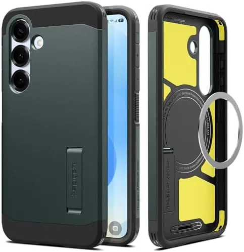 Spigen for Galaxy S25 Case, Tough Armor MagFit [Kickstand] [Compatible with MagSafe] [Military-Grade Protection] Review: Tested and Rated