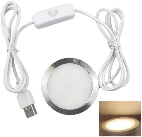 Overview of the LED Spotlight with Switch Indoor Mini Ultra-Thin 5V USB 3M