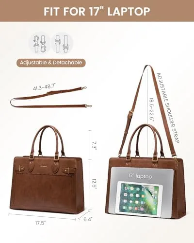 Another view of the LOVEVOOK Laptop Bag for Women 17 Inch Work Tote, Business