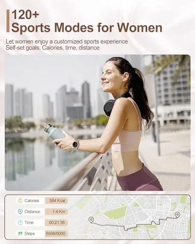 Another view of the Smart Watches for Women(Make/Answer Call) with Diamond:1.3" Fitness Tracker Watch