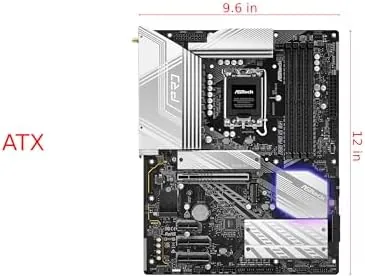 Close up of the LGA1851 socket and VRM heatsinks on the Z890 Pro RS