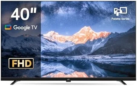FPD 40 inch Smart TV showing the Google TV home screen
