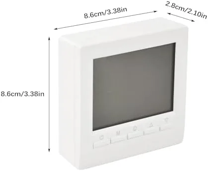 Close look at the Flylin Week Programmable Thermostat, Digital LCD Display 0-95 | Temperature build quality