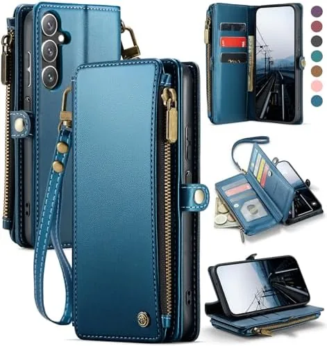Defencase for Samsung Galaxy A16 5G Wallet Case with Card Holder, Dark Blue | Review: Tested and Rated